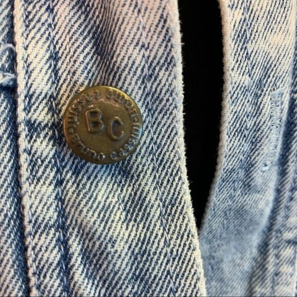 💥BRUNO Cassini vintage short sleeve acid wash retro denim Jean jacket - Picture 4 of 7